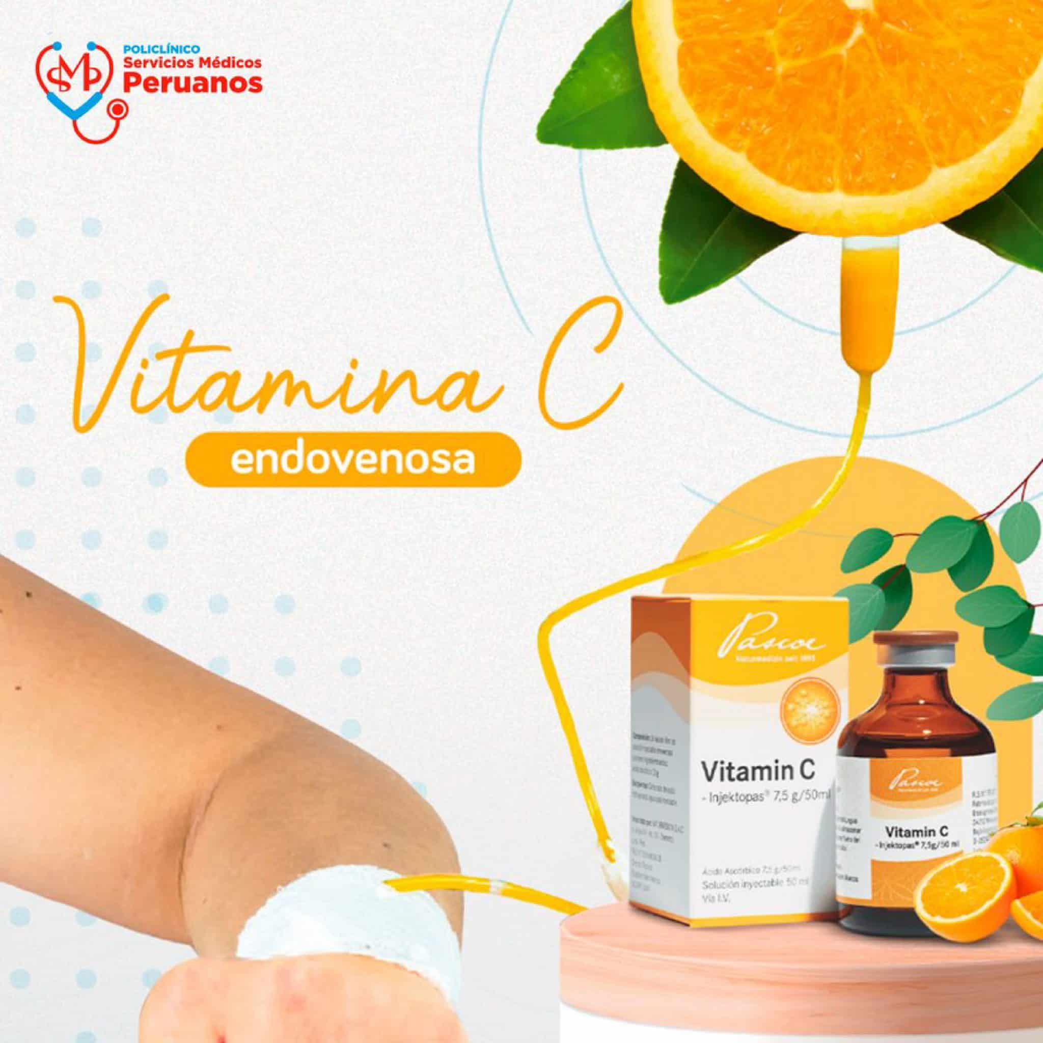 Vitamina C - Evaluación Medica GRATUITA | Vía Endovenosa